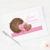 Kochschokolade Donut Bäckerei Sticker Icing Punkte (Umschlag)
