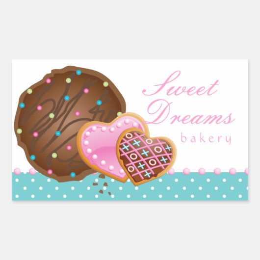 Kochschokolade Donut Bäckerei Sticker Icing Punkte (Vorderseite)