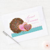 Kochschokolade Donut Bäckerei Sticker Icing Punkte (Umschlag)