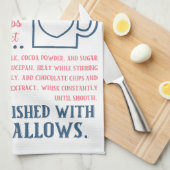 Kochschokolade Rezept Küche Handtuch (Viertel Falte)