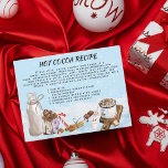 Kochschokolade Rezept Weihnachtskarte Postkarte<br><div class="desc">Dieses Design kann in dem Bereich personalisiert werden, der durch das Ändern des Fotos und/oder Textes zur Verfügung gestellt wird. Sie können auch angepasst werden, indem Sie auf Vorlage personalisieren klicken und dann auf die Schaltfläche klicken, um weitere Optionen anzupassen, um die Hintergrundfarbe zu löschen oder zu ändern, Text hinzuzufügen,...</div>