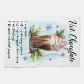 Kochschokolade Rezept Weihnachtsrezeptur Geschirrtuch (Horizontal)