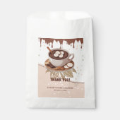 Kochschokolade und Kochgeschirr Winterdusche Geschenktütchen (Vorderseite)