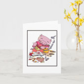 Kochschweine notecard karte (Gelbe Blume)