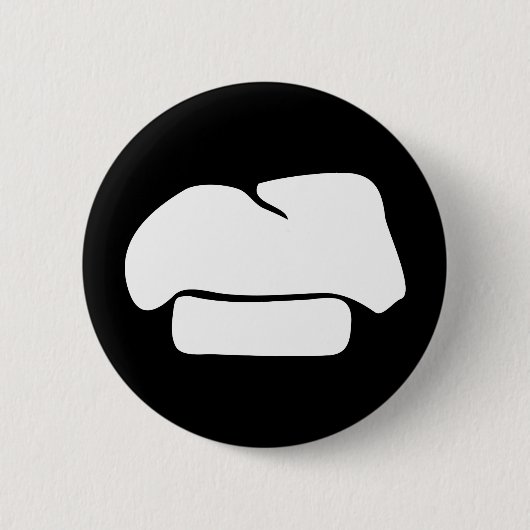 Kochshut-Silhouette Button (Vorderseite)