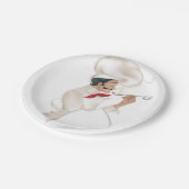 Kochsillustration Pappteller (Schrägansicht)