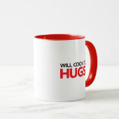 Kocht für Umarmungen Tasse (VorderseiteRechts)