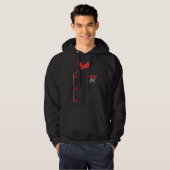 Kochuniform Jacke Faux Funny Kochen Hoodie (Vorne ganz)