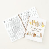 Kochutensilien Familienrezepte Kochbuch Notizblock (Innenseite)