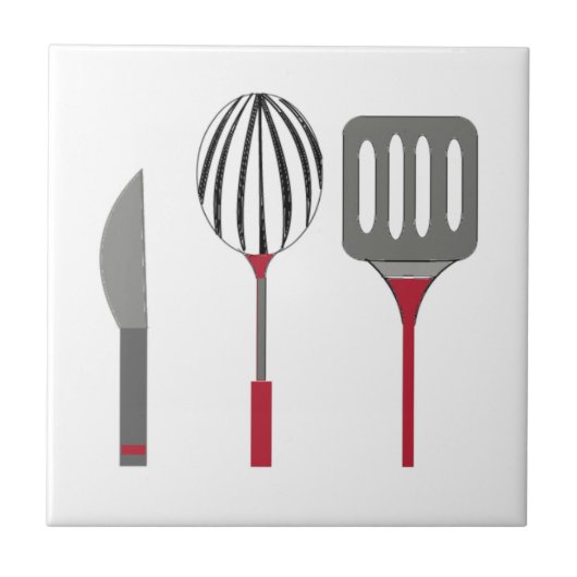 Kochutensilien Fliese (Vorderseite)