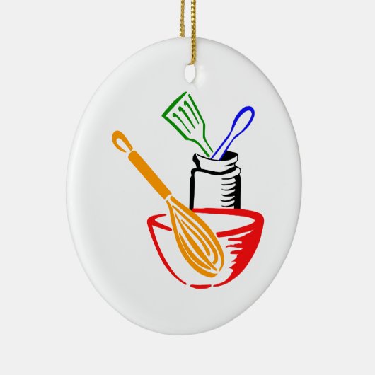 Kochutensilien Keramik Ornament (Rechts)