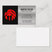 Kochutensilien | Metallisch Visitenkarte (Vorne/Hinten)