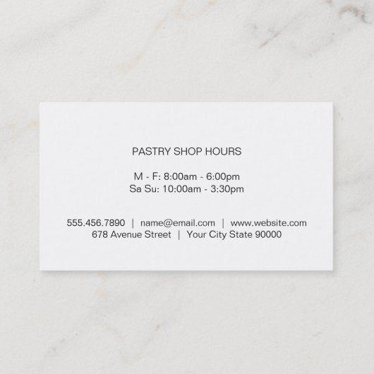 Kochwerkzeuge | Kulinarisch | Server | Catering Visitenkarte (Rückseite)