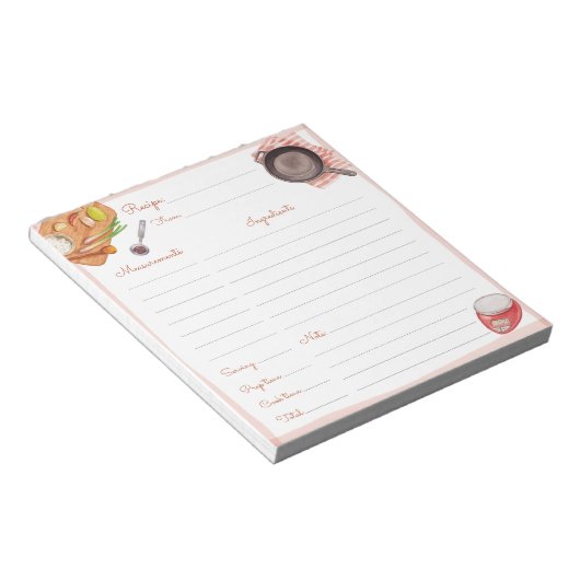 Kochworte Notizblock (angewinkelt)