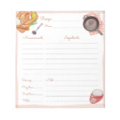 Kochworte Notizblock (Vorderseite)