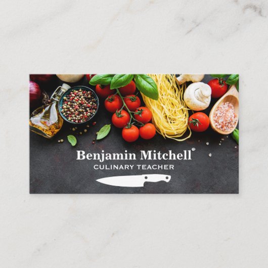 Kochzutaten Visitenkarte (Vorderseite)