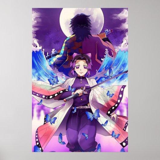 Kocoho Shinobu X Giyu Tomioka Poster (Vorne)