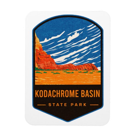 Kodachrome-Becken-Staat Park Magnet (Vertikal)