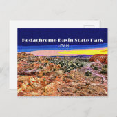 Kodachrome-Becken-Staat Park Postkarte (Vorne/Hinten)