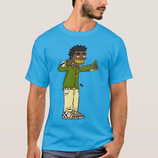 Kodak Black Cartoon T-Shirt (Vorderseite)