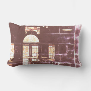 Kodak Film S/W Bar Bier TV Fenster Verblasster Kis Lendenkissen