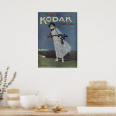Kodak Girl Vintages englisches Werbeplakat Poster (Küche)