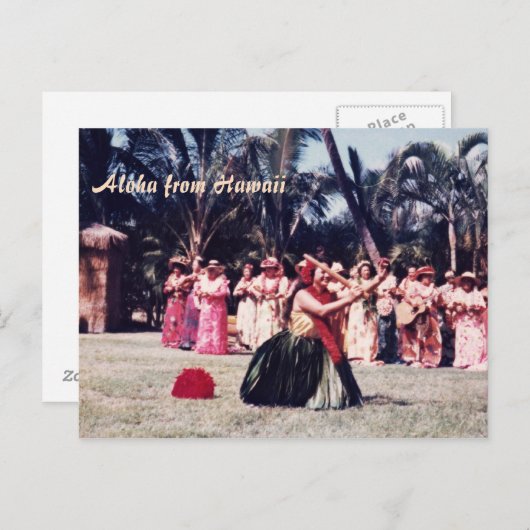 Kodak Hula Show Postkarte (Vorne/Hinten)