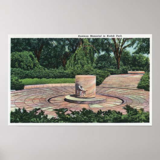 Kodak Park View of Eastman Memorial Poster (Vorne)