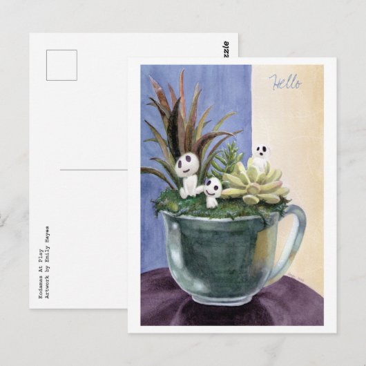 Kodamas bei Play Postkarte (Vorne/Hinten)