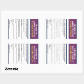 Kodein fördern rechteckiger aufkleber (Blatt)