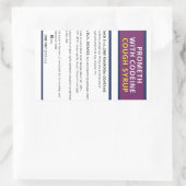 Kodein fördern rechteckiger aufkleber (Tasche)