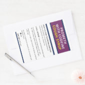 Kodein fördern rechteckiger aufkleber (Umschlag)