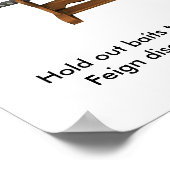 Köder aussetzen, um den Feind zu locken Poster (Ecke)