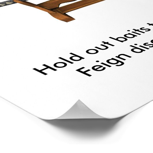 Köder aussetzen, um den Feind zu locken Poster (Ecke)