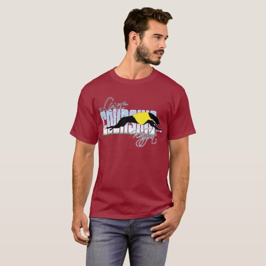 Köder, der Whippet kursiert T-Shirt (Vorne ganz)