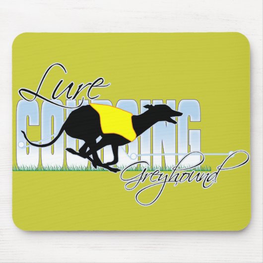 Köder, der Windhund kursiert Mousepad (Vorne)