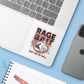 Köder für Wut, Füttere die Trolle nicht Aufkleber (Laptop mit iPhone)