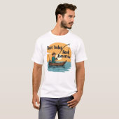 Köder Heute, Haken Morgen: Fischer- T-Shirt (Vorne ganz)