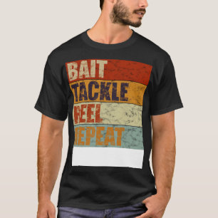 Köder Tackle Rolle Wiederholen Retro T-Shirt