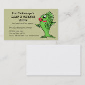 Köder-u. Gerät-Geschäft, Fischereiausrüstung Visitenkarte (Vorne/Hinten)