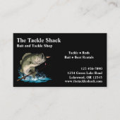 Köder und Tackle Shop Visitenkarte (Vorderseite)