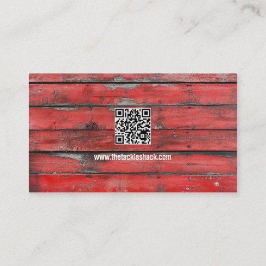 Köder und Tackle Shop Visitenkarte (Rückseite)