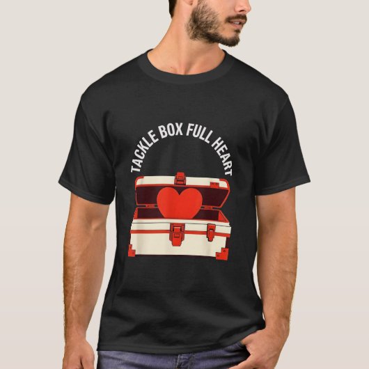 Köderbox voller Herz  T-Shirt (Vorderseite)