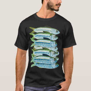 Köderfische, grüne Rücken T-Shirt