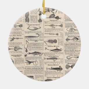 Köderwerbung Angler Kunst Keramikornament