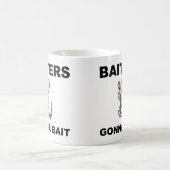 Köderwillige werden ködern Lustiger Angelbecher od Kaffeetasse (Mittel)