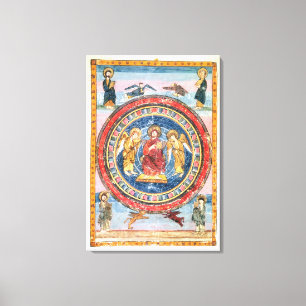 Kodex Amiatinus Christus in der Majestät Leinwanddruck