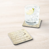 Kodex auf dem Flug der Vögel durch Leonardo da Getränkeuntersetzer (Rechte Seite)