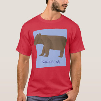 Kodiak AK Brown Origami Bear Abstrakt geometrisch T-Shirt