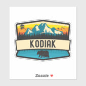 Kodiak, Alaska Aufkleber (Blatt)